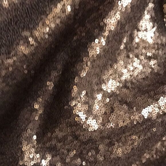 NWT Halston Dark Grey Sequin Blouse - Size Small - Picture 6 of 7
